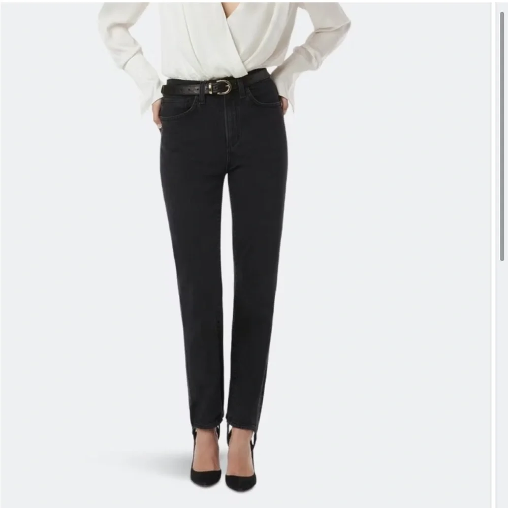 Favorite Daughter EVELYN HIGH RISE STRAIGHT pant in Black - Picture 1 of 11